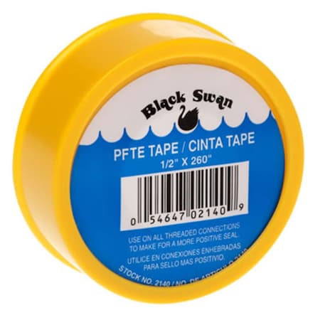 0.5 X 260 In. Gas Line PTFE Tape, Yellow